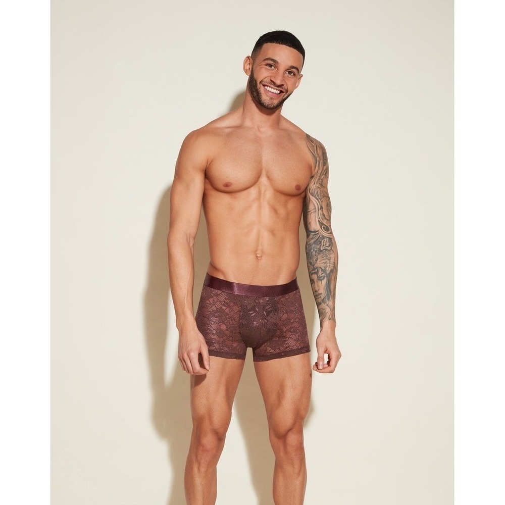Cosabella Never Say Never Sheer Lace Luxury Trunk Boxer Size M
